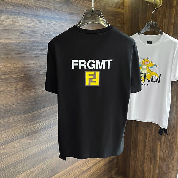 フェンディ x FRGMT x POKEMON ポケモンTシャツ 偽物 2色 FS9626A